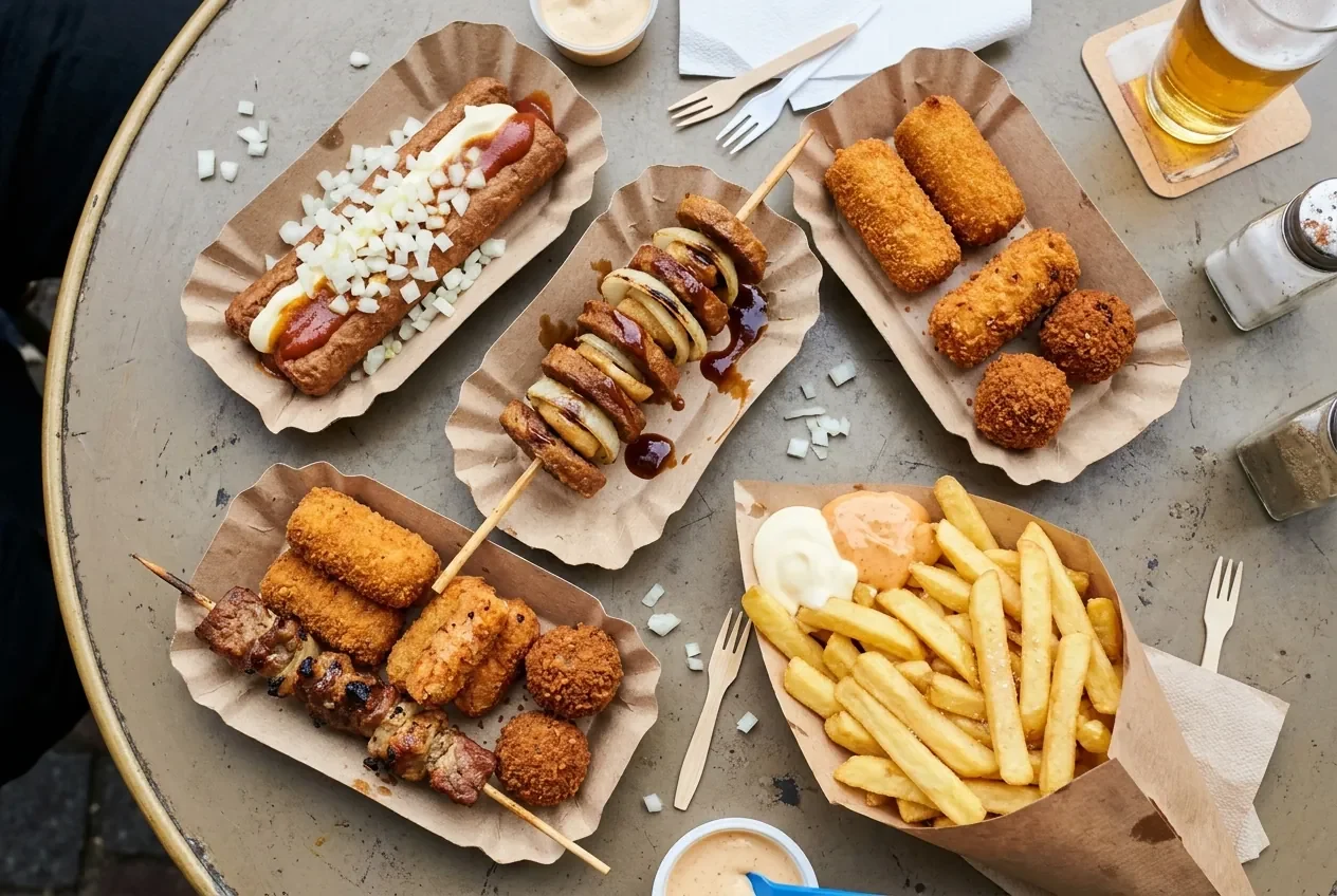 Snacks, brochettes et croquettes